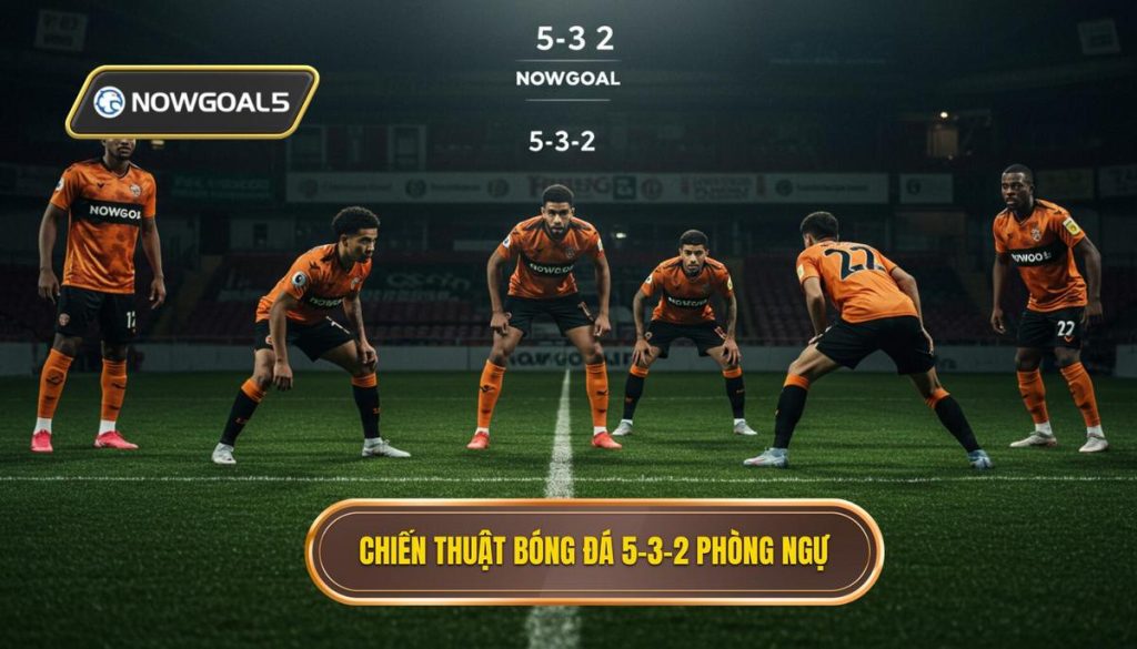 Chiến thuật bóng đá 5-3-2 phòng ngự