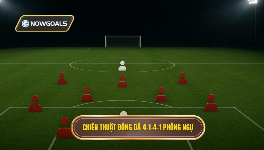 Chiến thuật bóng đá 4-1-4-1 phòng ngự