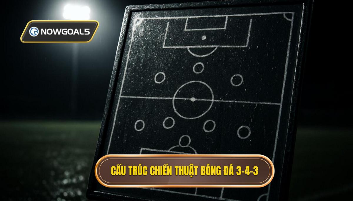 Cấu trúc nền tảng của Chiến thuật bóng đá 3-4-3