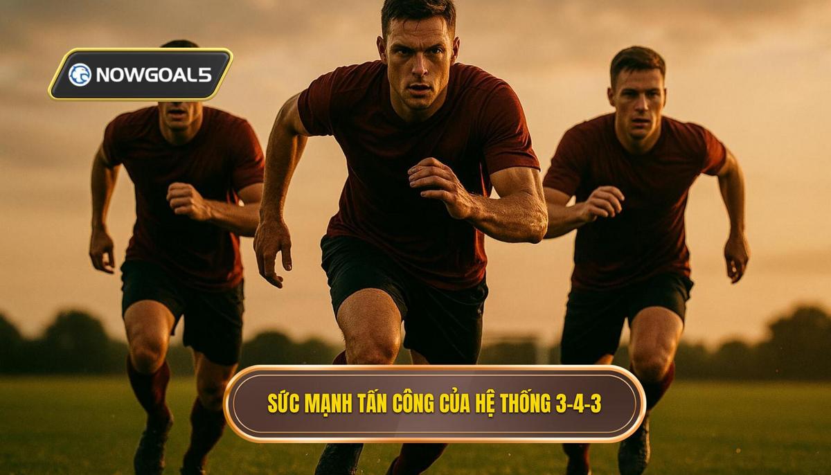 Sức mạnh tấn công vượt trội của hệ thống 3-4-3