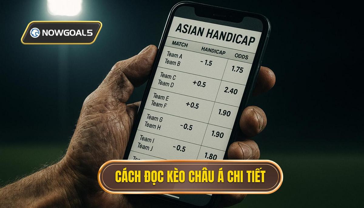 Phân tích chi tiết cách đọc kèo châu Á qua từng tỷ lệ phổ biến