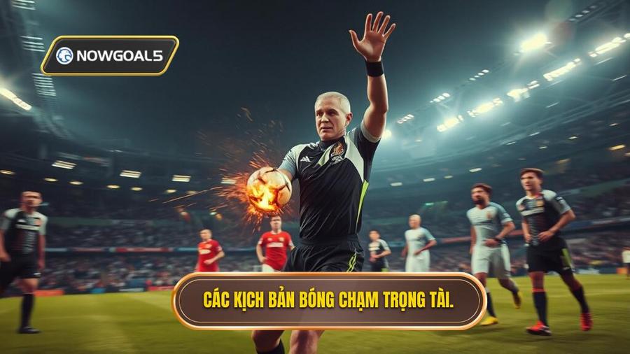 2. Các kịch bản bóng chạm trọng tài.