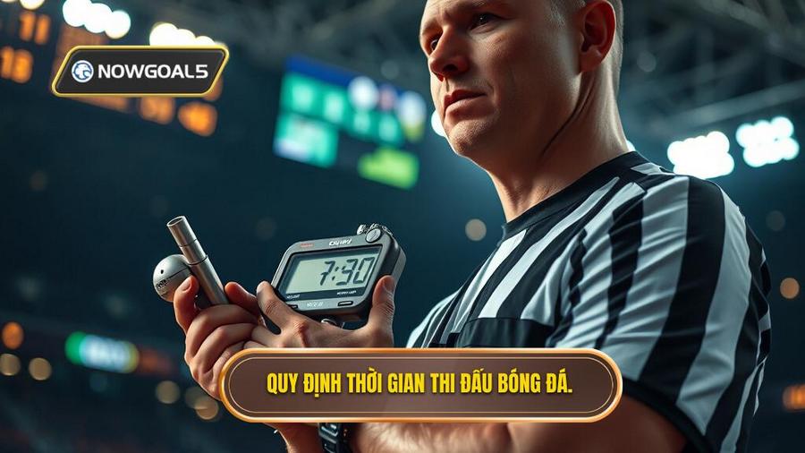 2. Quy định thời gian thi đấu bóng đá.