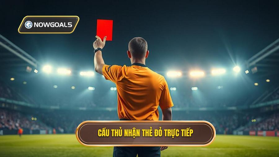 1. Cầu thủ nhận thẻ đỏ trực tiếp