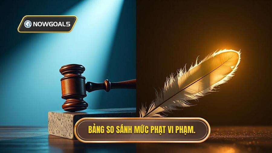 3. Bảng so sánh mức phạt vi phạm.